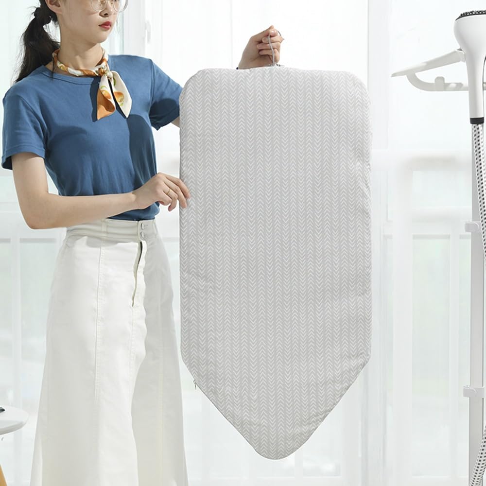 Kumiao Grey Ironing Pad For Garment Steamer - Anti-Steam Hanging Ironing Board Cover | Remove Wrinkles Efficiently With Padding | Ironing Press Pad From