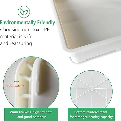 Miniatura 2 de Paquete de 5 bandejas para macetas de guardería, bandeja de transporte y sujeción para plantas para maceta, soporte de transporte de 24 celdas,