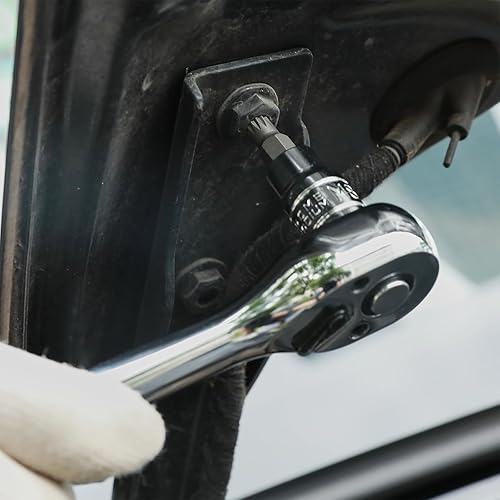 Miniatura 7 de CASOMAN Spline Tip Socket & XZN Juego de llaves de vaso de punta estriada triple cuadrada, 12, 38 y 14 pulgadas, juego de 20 piezas, M4-M18, 12