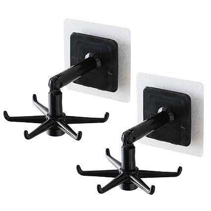 Albufeira 360 degree rotatable Hooks for Hanging (Pack of 2) (Brown Box)