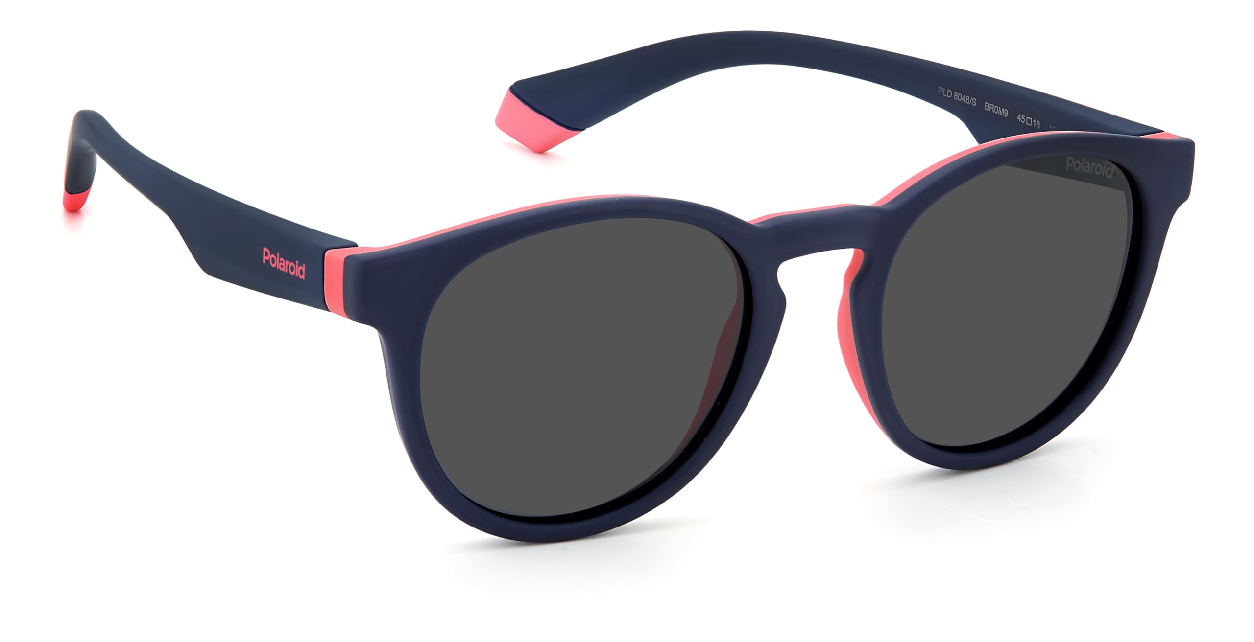 POLAROID KIDS Kinder Brille PLD 8048/S Größe 45-18 mm Blau Rosa polarisiert