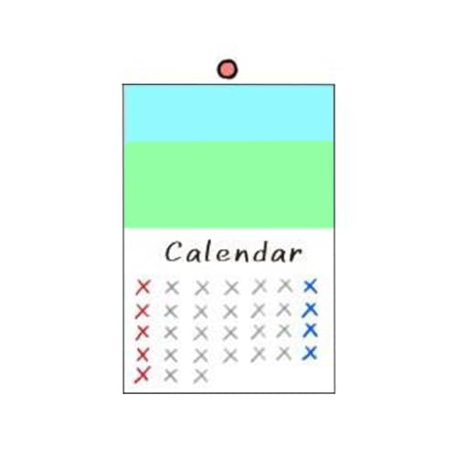 シンプルカレンダー・メモ