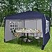 Produktbild MCC® 3mx3m Pavillon, Gartenpavillon, Falt Pavillon, Festzelt, Partyzelt, Komplettset mit Seitenteilen, BLAU