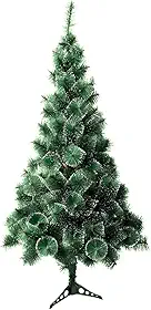 Árvore De Natal 1,20cm Pinheiro Luxo Nevada 170 Galhos Cheia Resistente Tradicional Verde Premium