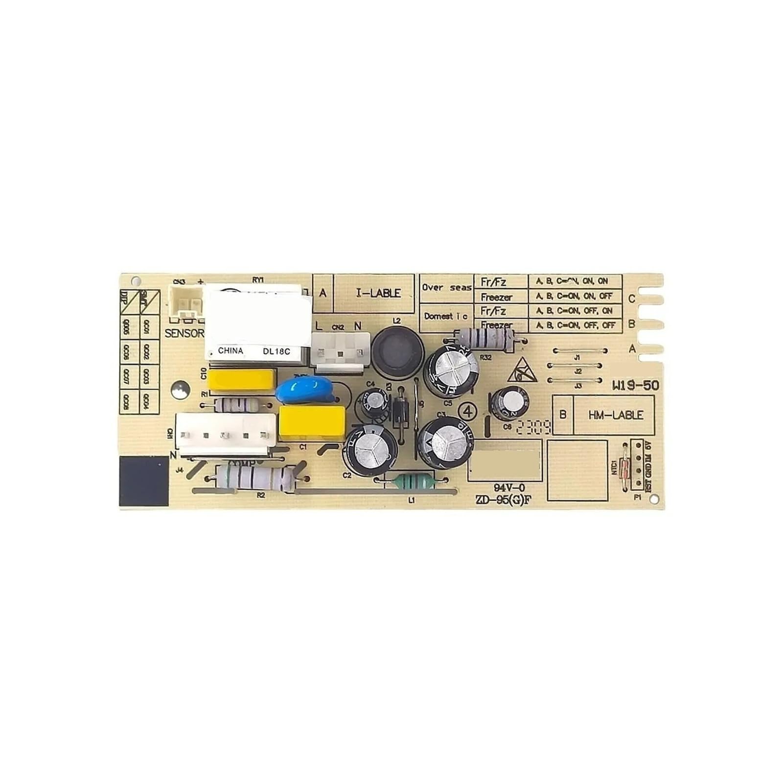 Replacement Refrigerator PCB Board ，Compatible For Homa ，W19-50AC Circuit PCB W19-50