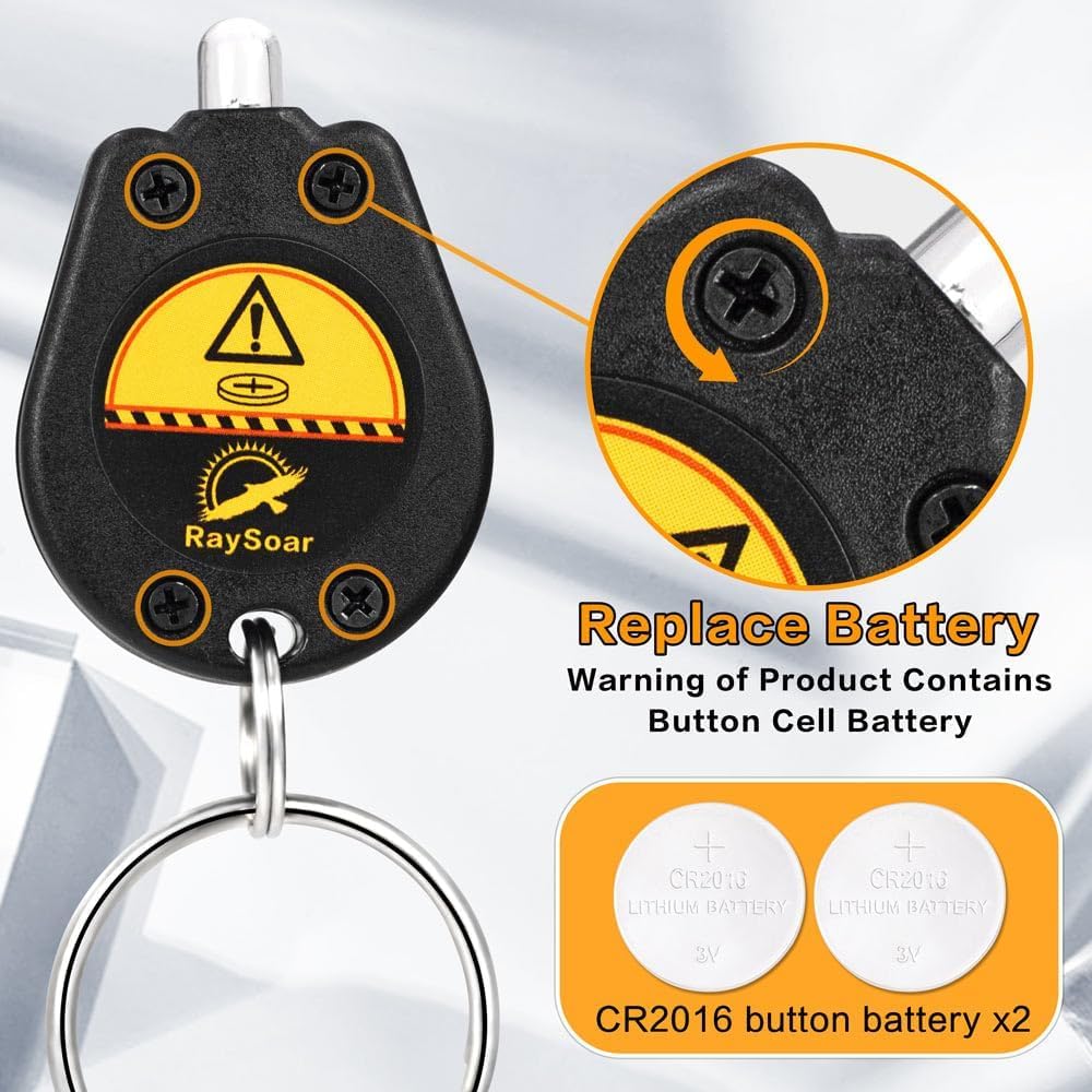 Paquete de 100 mini linternas LED UV, llavero de linterna ultravioleta de 395 nm, luz negra para detecciones, carcasa negra