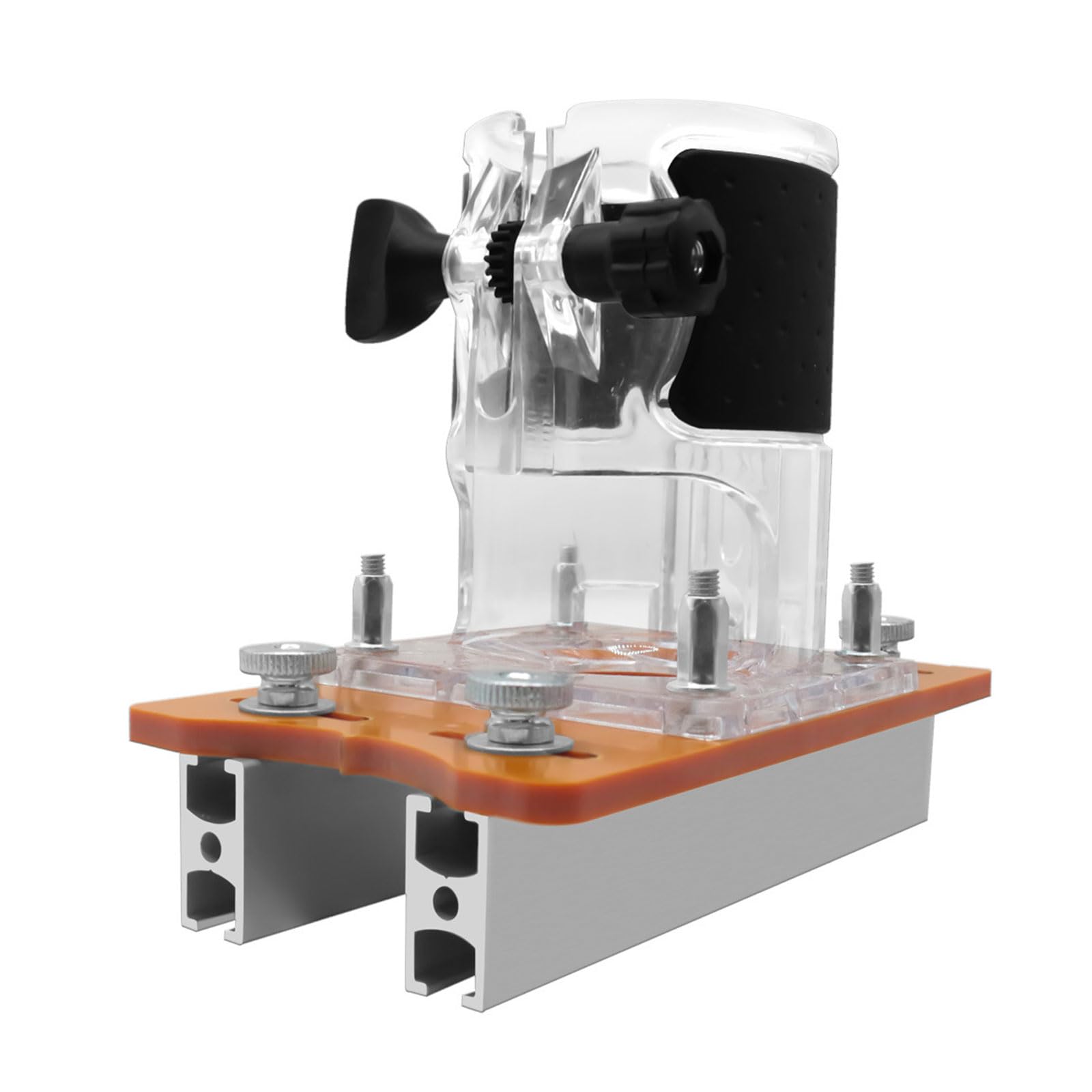Kalttoy Woodworking Trimmer Router Transparent Base Power Tool Protective Woodworking Router Table Accessories Wood Base