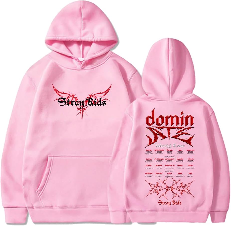 PHARCOYOU Stray Kids Dominate World Tour Hoodie Long Sleeve