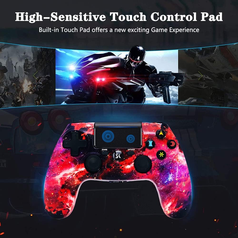 CHENGDAO Controller for PS4, Wireless Controller for Sony PlayStation 4/Slim/Pro