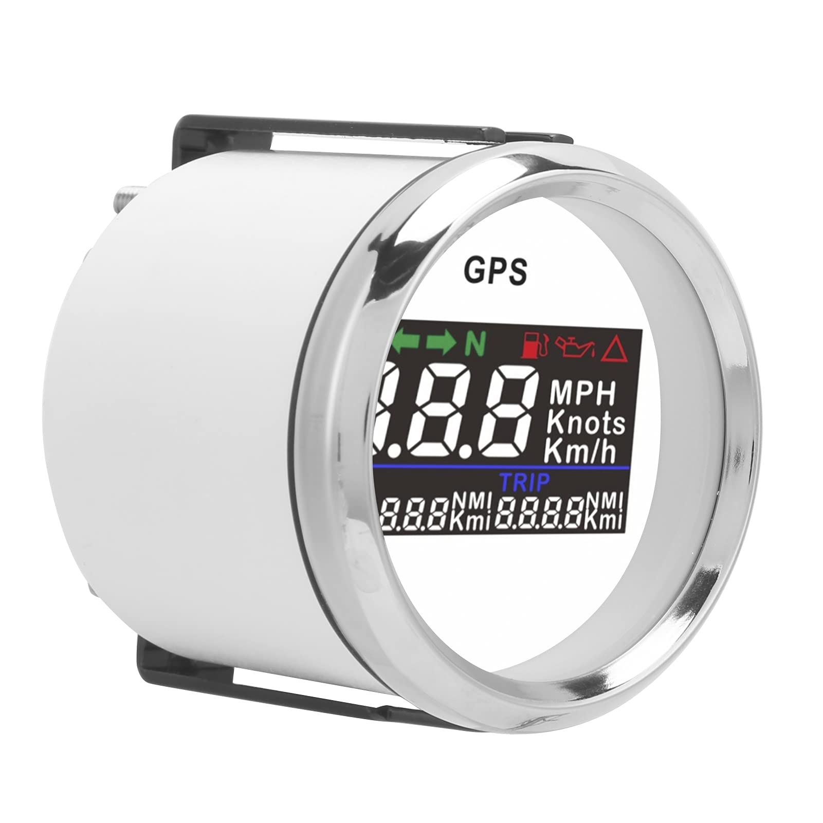 Medidor de 2 Pulgadas con Contador de Edad Digital Ideal para Vehículos de 12 V y 24 V Odómetro para Yates con Pantalla LCD para un Control preciso.