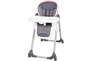 3-in-1 Feature-Packed High Chair on Wheels for Growing Toddlers - Starlight Pink