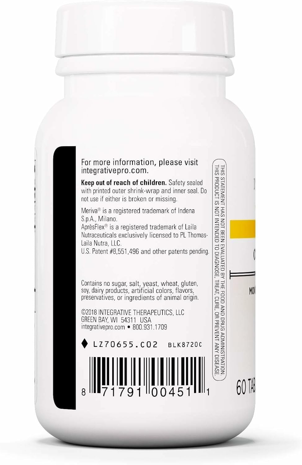 Integrative Therapeutics Curcumax Pro - Healthy Movement Supplement for Men & Women - Supports Occasional Discomfort Associated with Overuse* - Dairy-Free & Vegan - 60 Tablets (30 Servings)