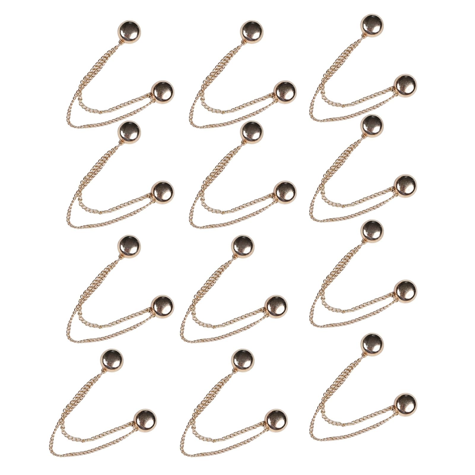 Mubsar Magnetic Clothing Attachment Clips Trouser Leg Button Adjustable Pant Leg Clips Pin Quick Shirt Fasteners