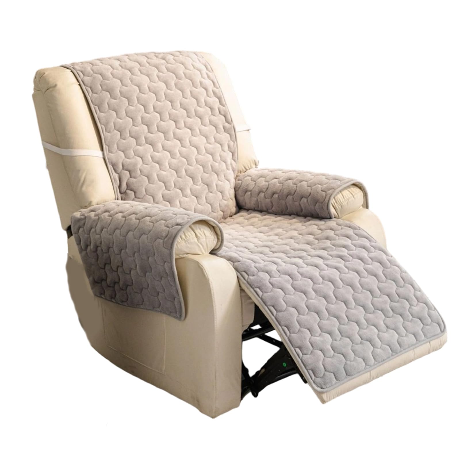 Jazuaiao Recliner Chair Cover with Side Pocket Soft Nonslip Sofa Slipcover Washable Couch Cover Furniture Protector for Recliner Chair