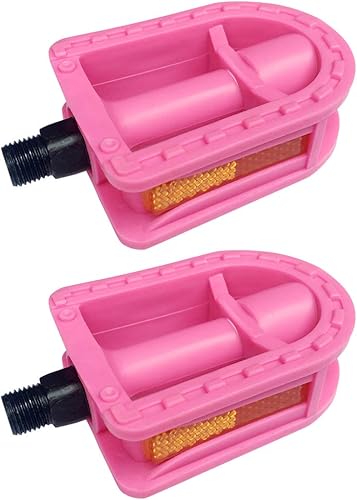 Pedales de bicicleta para niños mejorados, pedales de bicicleta de 12 pulgadas, 1 par de pedales de husillo para niños, resina para bicicletas