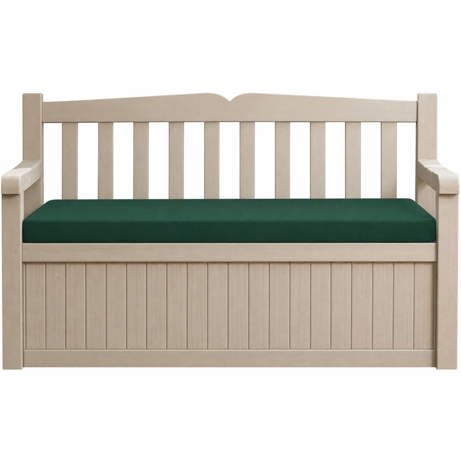 Sapphire Collection Premium Outdoor Bench Seat Pad | Water Resistant Cushion for Iceni & Eden Storage Benches 128x50cm | Comfortable Patio Furniture Swing Bench Pads (Bottle Green)