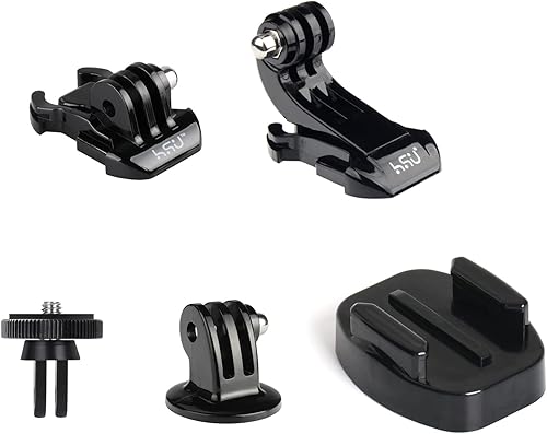 Miniatura 2 de HSU Bolsa de agarre con adaptador básico para GoPro, kit de 13 piezas que incluye hebilla de liberación rápida, hebilla de gancho en J, brazos