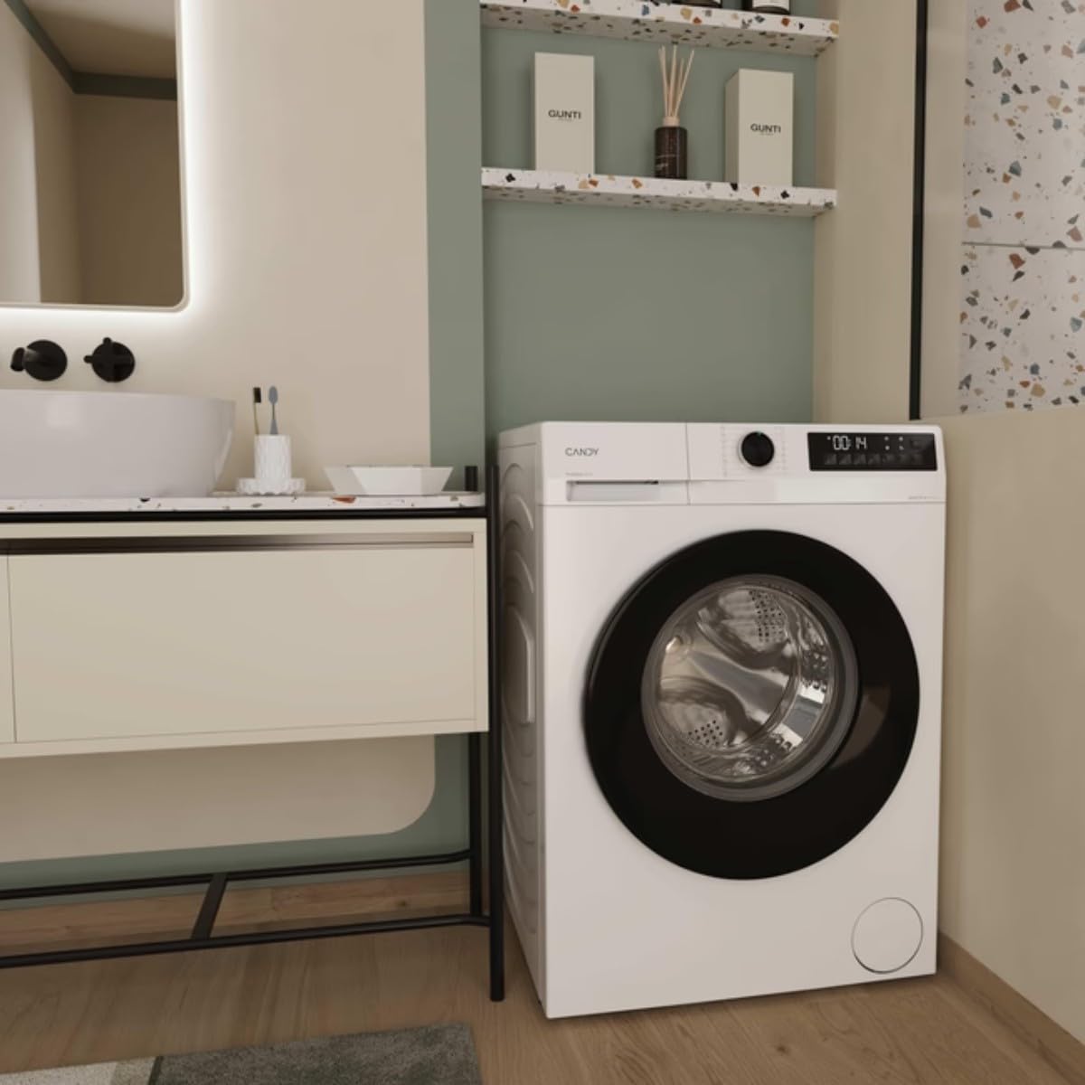 Candy GD410B8-S Lave-linge frontal Prowash 300 10kg 1400 tours/min Moteur Induction 16 programmes Classe A Blanc