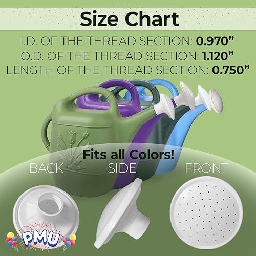 Miniatura 3 de PMU Boquilla rociadora de repuesto para regaderas PMU Brands de 2 galones, no diseñada para ser una boquilla de repuesto universal (1paquete, 1