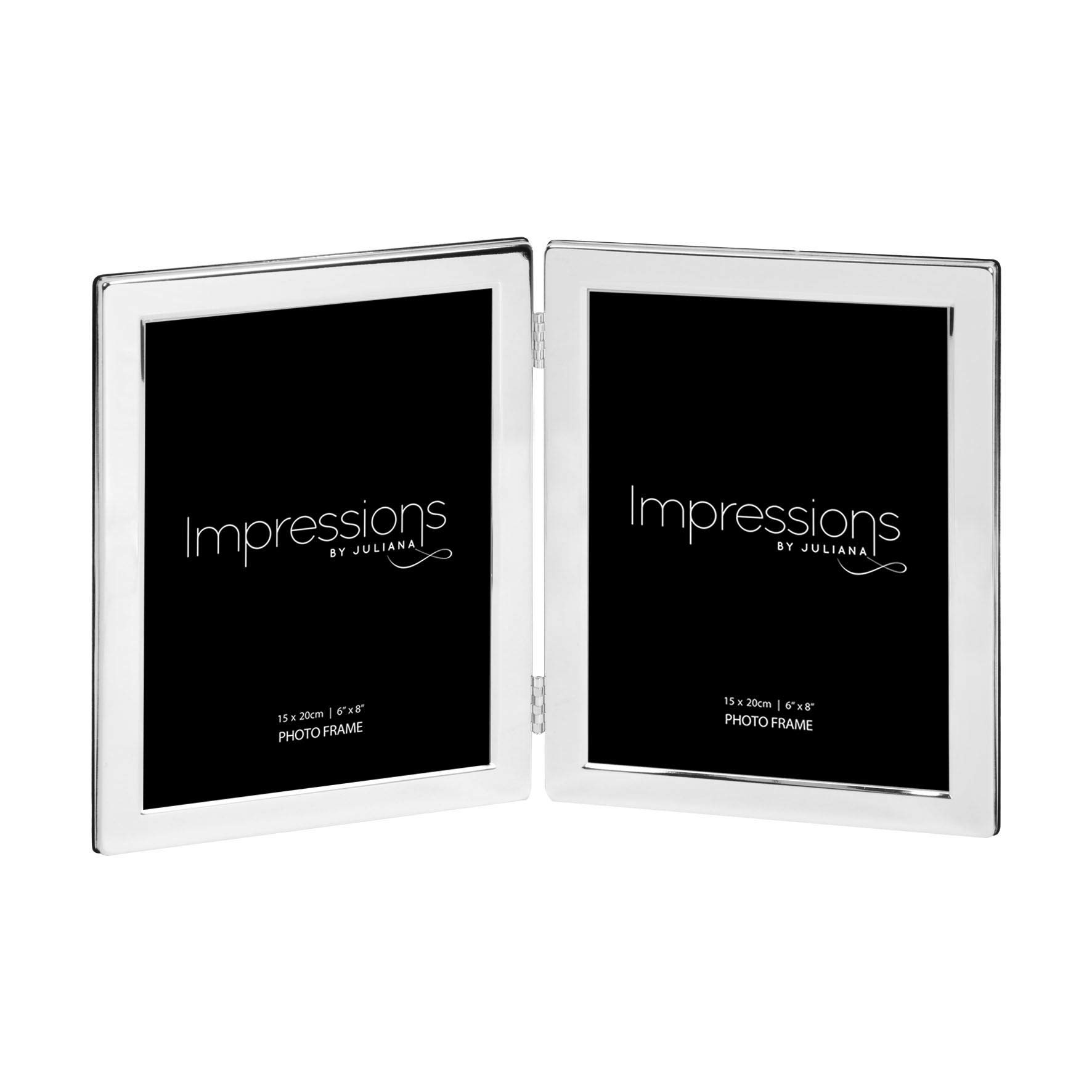 Widdop And Co Silver Personalised Double 6X8" Plated Photo Frame By Juliana