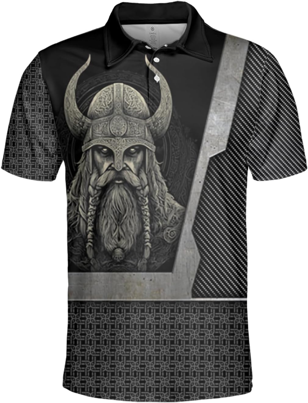 Vikings Polo Shirts for Men Women - Myhtical Viking Mens Golf Polo Shirts Short Sleeve Dry Fit Casual Tennis T-Shirt