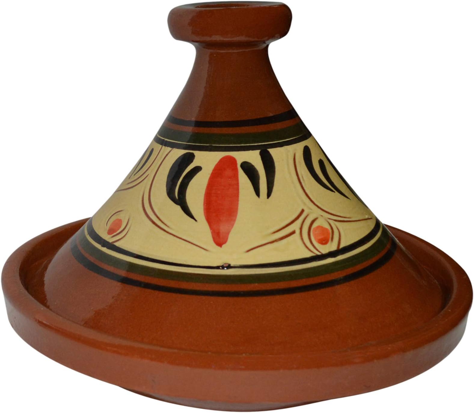 Moroccan Cooking Tagine Handmade 100% Lead Free Safe Large 12 inches Across Traditional
