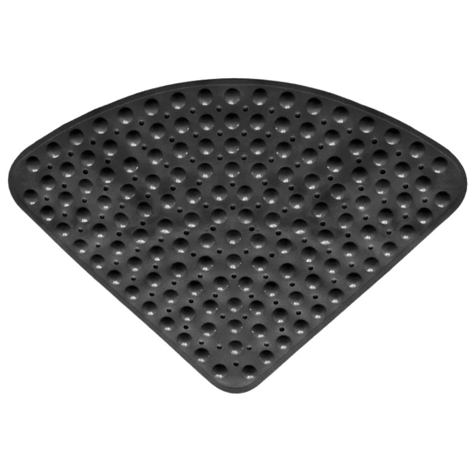 Tappeto Antiscivolo Vasca Ventose for tappetino doccia antiscivolo triangolari da 54x54 cm(Black)