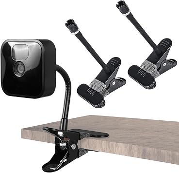 Pack of 2 Flexible Brackets Camera Mount Clamp Mount Metal Camera Mount for Blink XT/XT2 Blink Mini and Blink New Blink Outdoor/Indoor