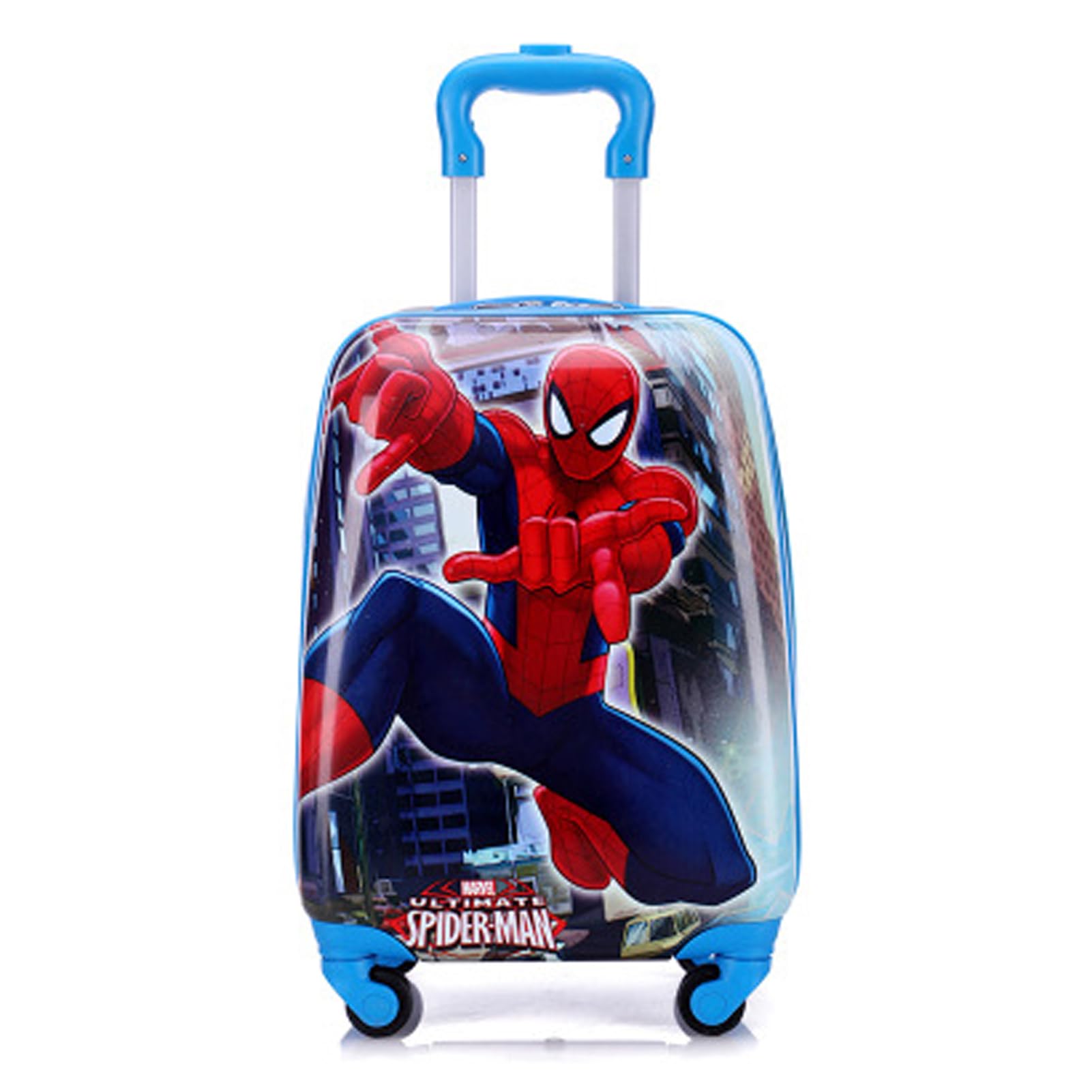 CUSALBOY 18 inch Luggage for Boy and Girl with Spinner Wheels Suitcases with Wheels -Travel Luggage, blue, 18.5 inches x 8.3 inches x 11.3 inches, My First Luggage - Hardside Spinner Luggage