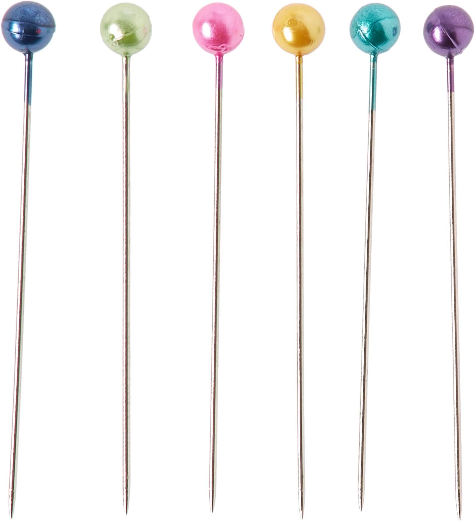 Dritz Sew 101, 1-1/2", 75 Count, Assorted Colors Pearlized Pins