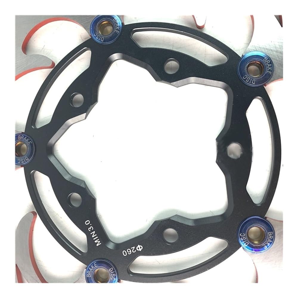 Moto Dischi Rotore Posteriore Disco Freno Flottante Universale Per Moto E Scooter, 5 Fori, 260 * 60 Mm, Whirlwind Per Sostituzioni Modificate BWS RSZ
