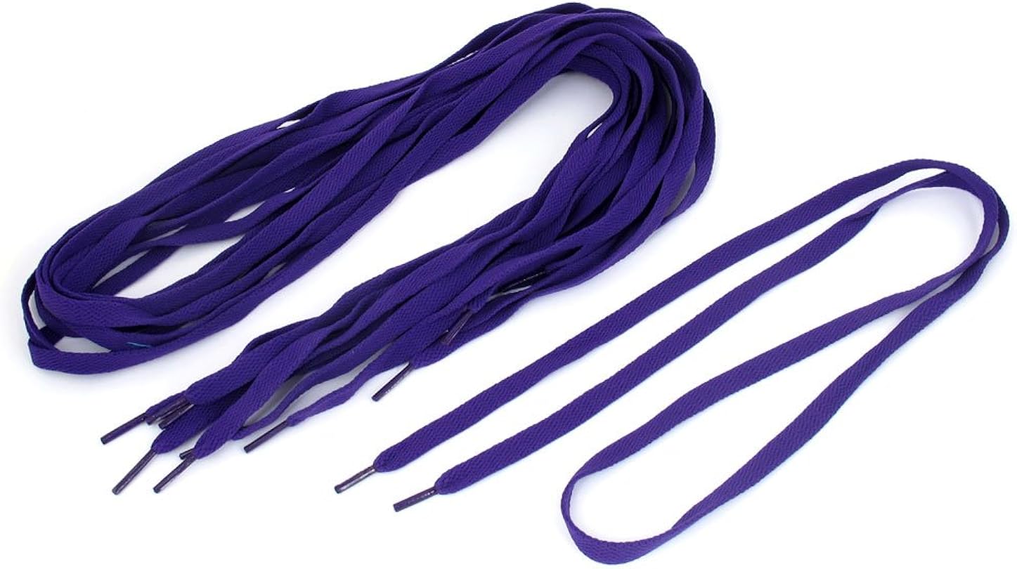 uxcell Plastic Tip Nylon Flat Cord Canvas Shoe Laces
