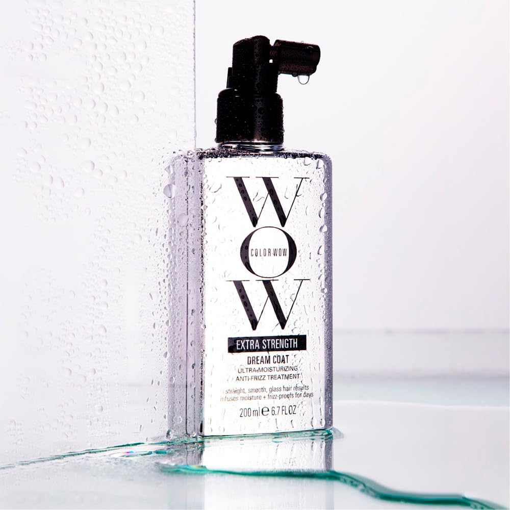 COLOR WOW Extra Strength Dream Coat wydajny, ultra nawilżający, przeciwwilgociowy do włosów skłonnych do puszenia się włosów; szklisty, gładki, prosty i odporny na puszenie się włosów, do 3-4 myć;