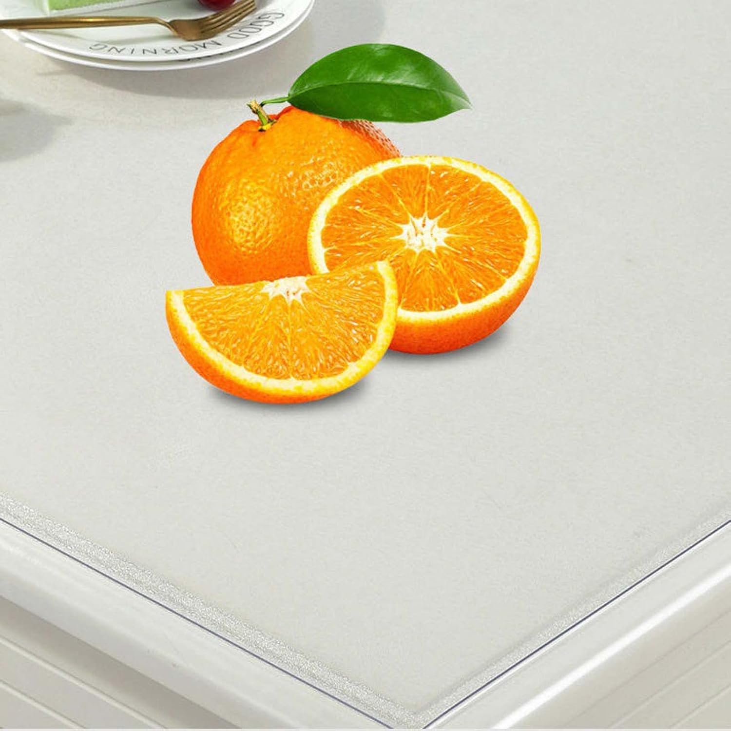 YSUEFIJO Clear Plastic 100% Waterproof Tablecloth 24x39in, Clear Table Cover Protector, Rectangle Clear Desk Mat, Vinyl PVC Rectangle Table Cloth, for Kitchen, Coffee Table, Writing Desk