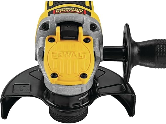 DEWALT 20V MAX* XR Angle Grinder, Trigger Switch, Power Detect Tool Technology Kit, 4-1/2-Inch to 5-Inch (DCG415W1)