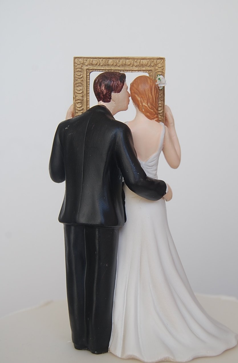 Topper Torta Nuziale Sposi In Resina - Statuine 12 Cm Per Matrimonio