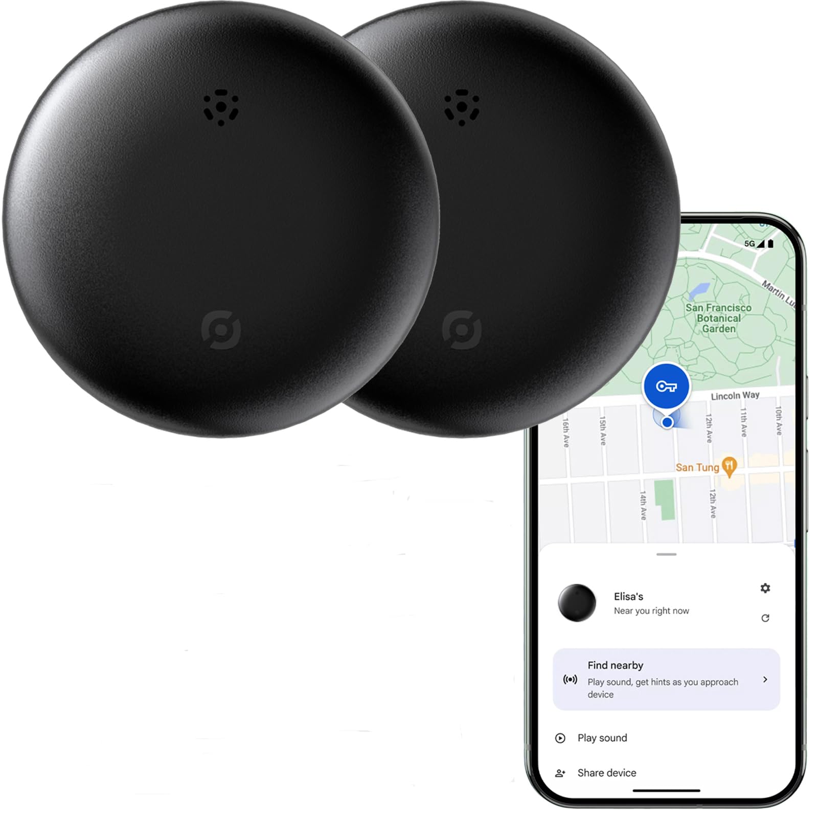 Bluetooth Android Tracker Tags, Compatible AirTag Android Locater with Google Find My Device, Air Tags-2pack Goolge Item Finder, Android Tracker Tag for Keys, Kids, Backpack, Wallet, Luggage (2Pack)-picture-42
