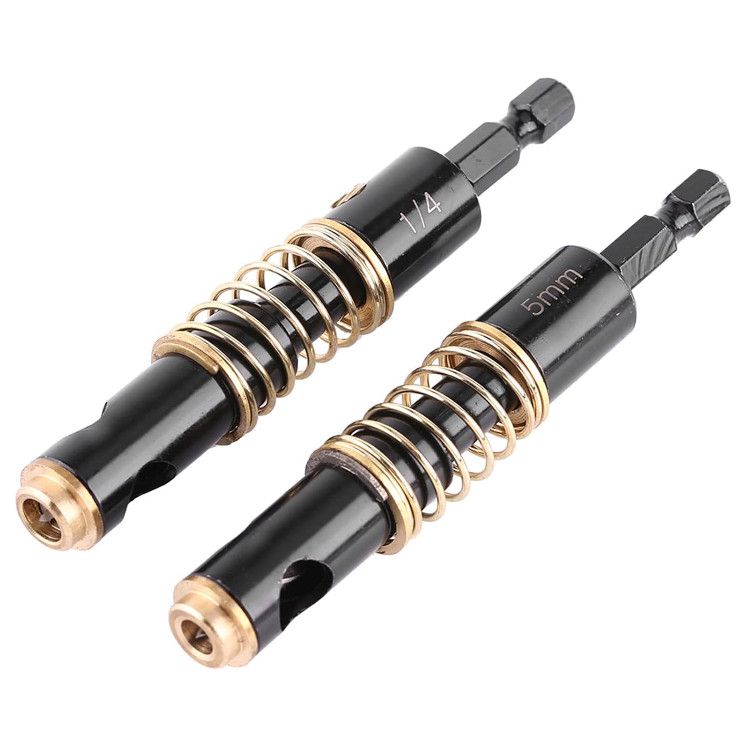 2Pcs Self Centering Drill Bit, Hex Shank Center Drill Bit Set, High Speed Steel Self Centering Hinge Drill Cabinet Door Hinge Opening Tool for Woodworking