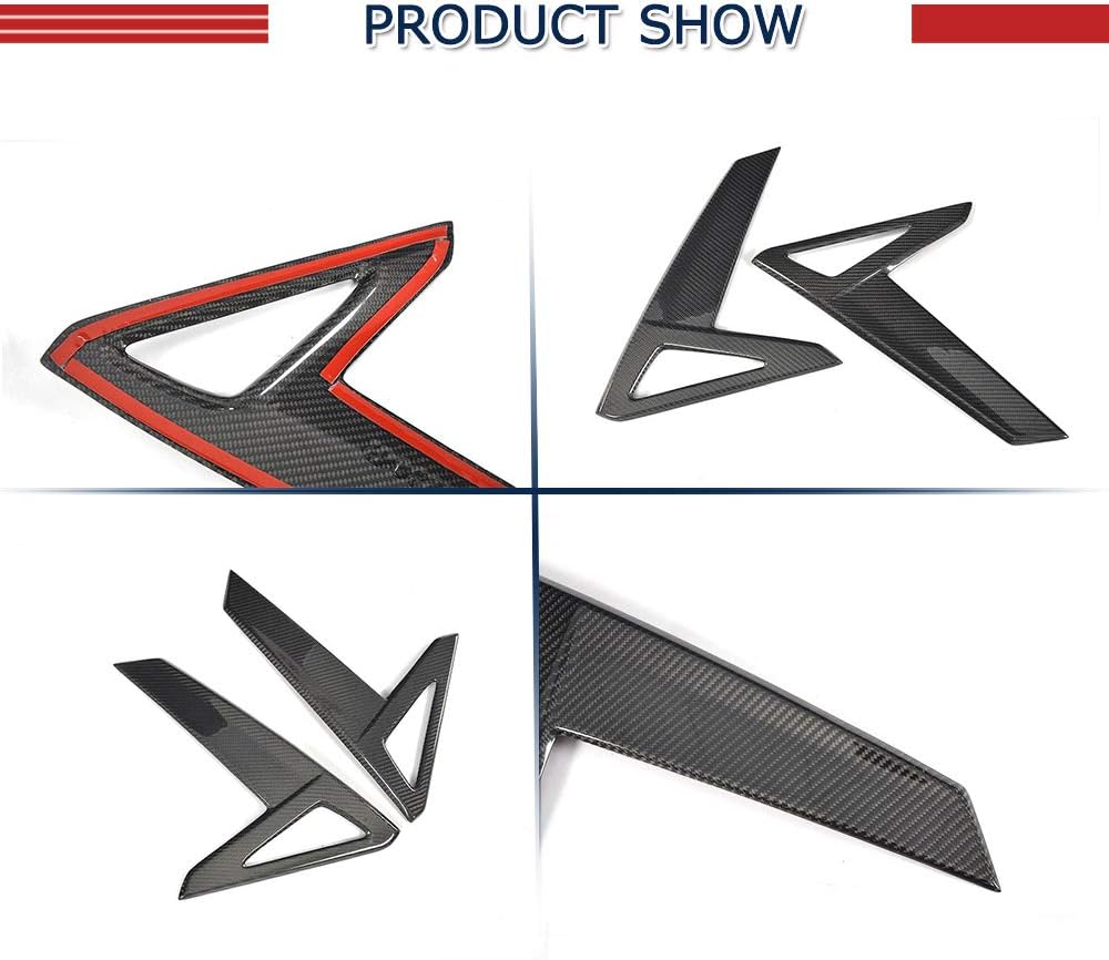 Carbon Fiber Side Bumper Vents Trim Fits for Tesla Model S 60 60D 70 75 75D 85 85D P85D 90D P90D P100D Sedan 2014-2017 Side Air Fender Cover Factory Outlet
