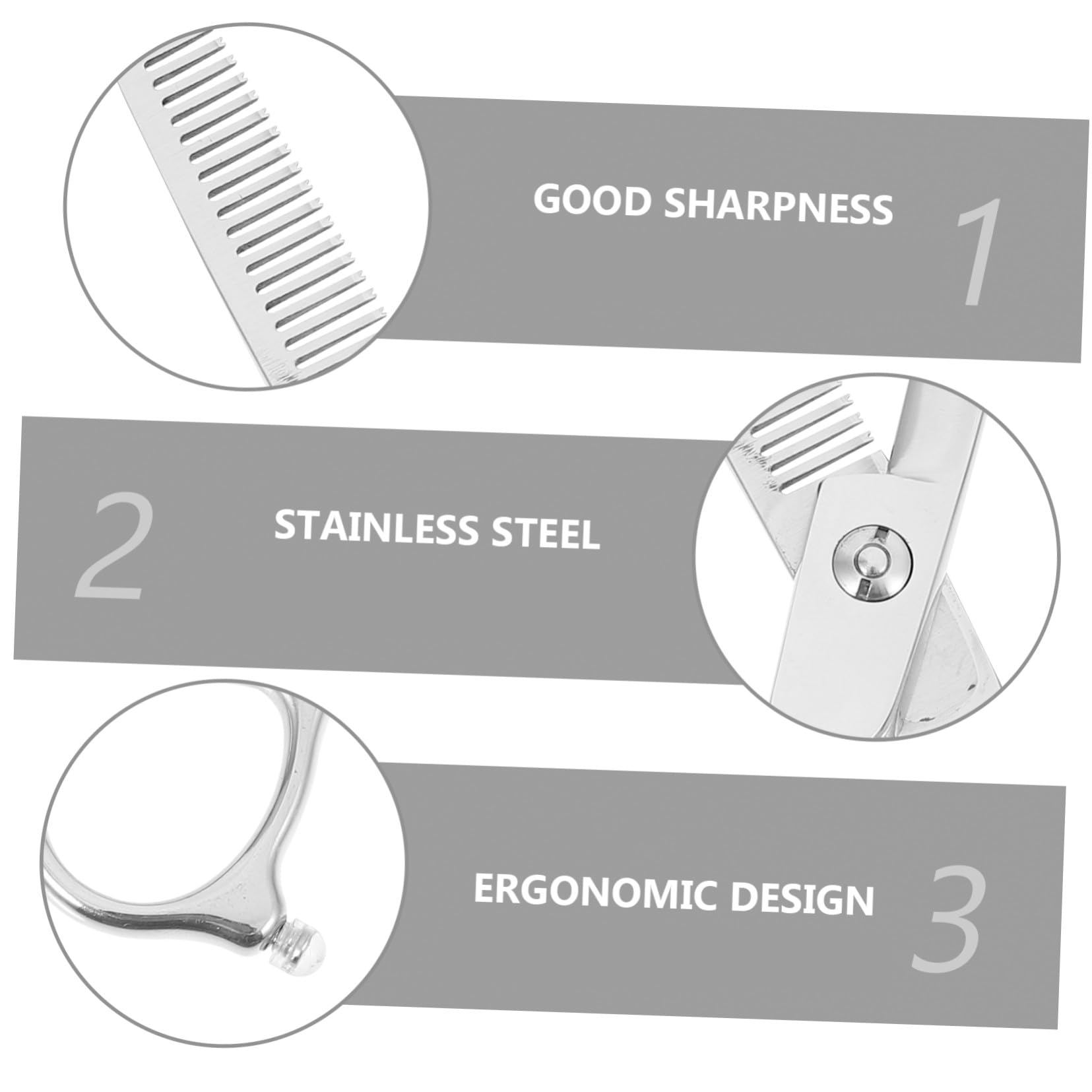 Hemobllo Ciseaux de Coiffure Manche Créatif Design Ergonomique pour Acier Inoxydable Ensemble 2 Pièces et Gauchers Usage Professionnel et Amateur