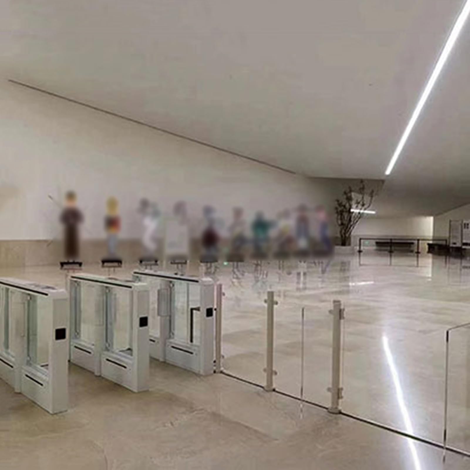 Barriera di sicurezza universale in metallo per ingresso supermercato doppio cancello a battente per uso interno portale commerciale di controllo degli accessi (160 x 98 cm)
