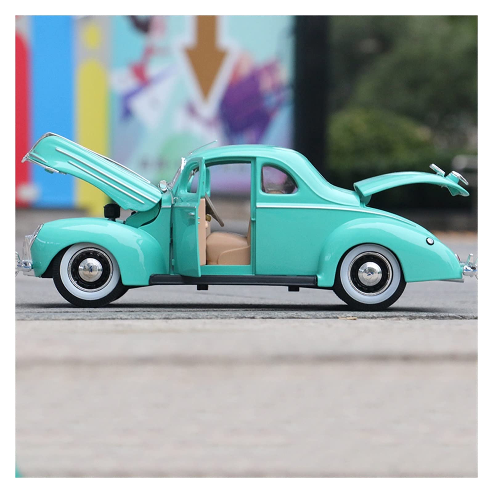 Amazon.co.jp: 1:18 1939年 フォードに適しています 合金車モデル 