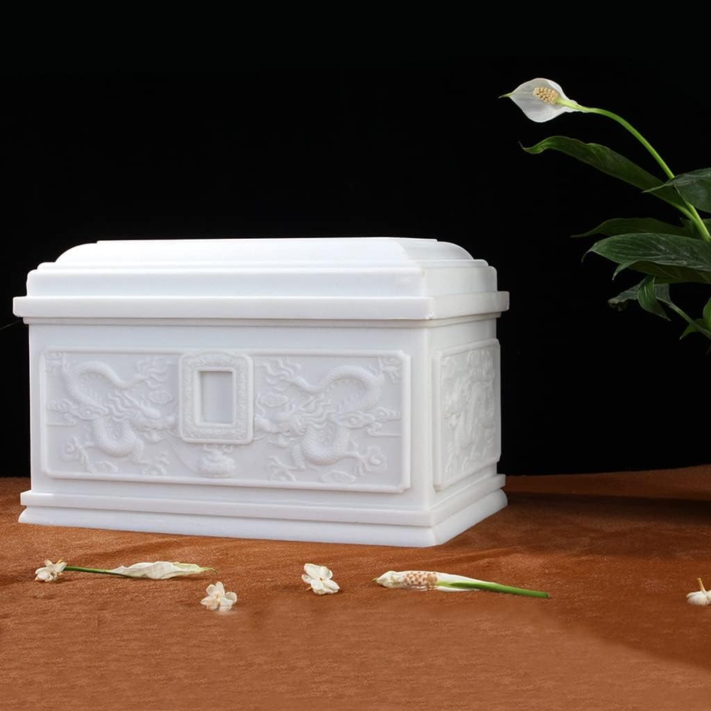 Jade Urn Funeral Supplies Casket Coffin Longevity Box Cremation Jar Burial