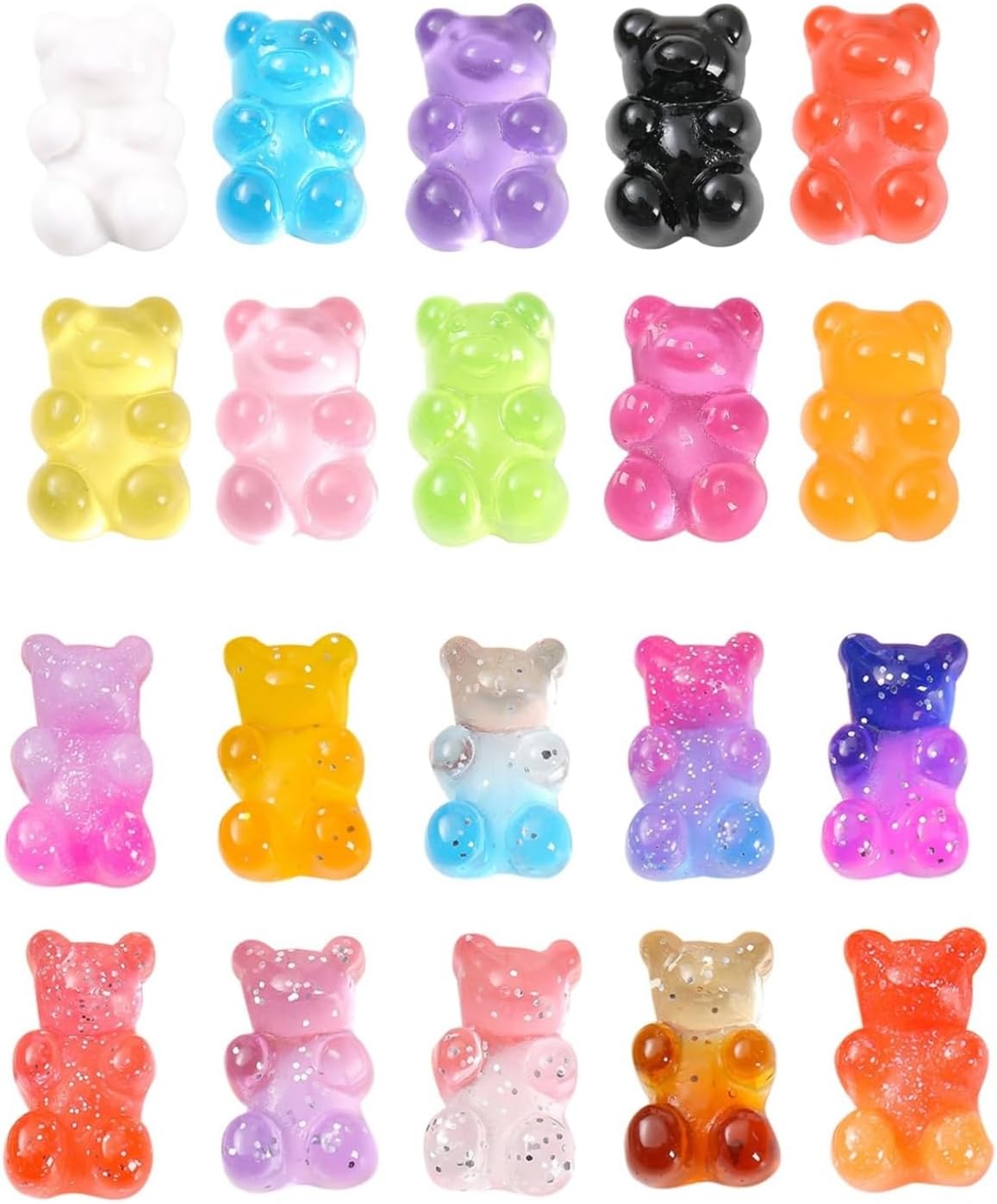 20Pcs Fridge Magnets,Cute Gummy Bear Decorative Magnets, Colorful Refrigerator Magnets for Fridge, Whiteboard Cabinet Locker,Strong Holding Power