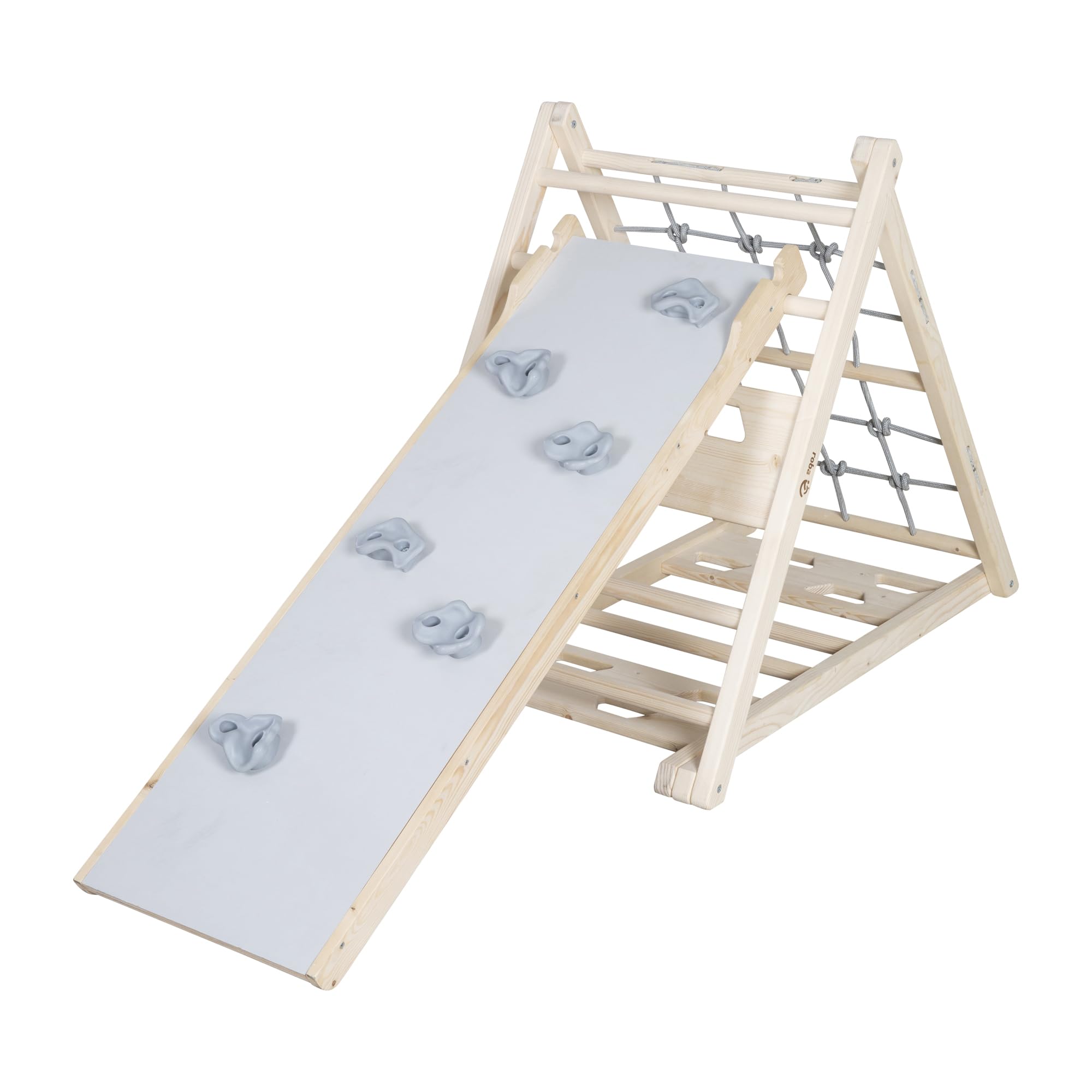 roba Tavola Scivolo in Legno – Accessorio per Triangolo da Arrampicata e Torre Gioco – Utilizzabile su Entrambi i Lati come Scivolo e Elemento da Arrampicata – Da Appendere alla Struttura – Da 24 Mesi