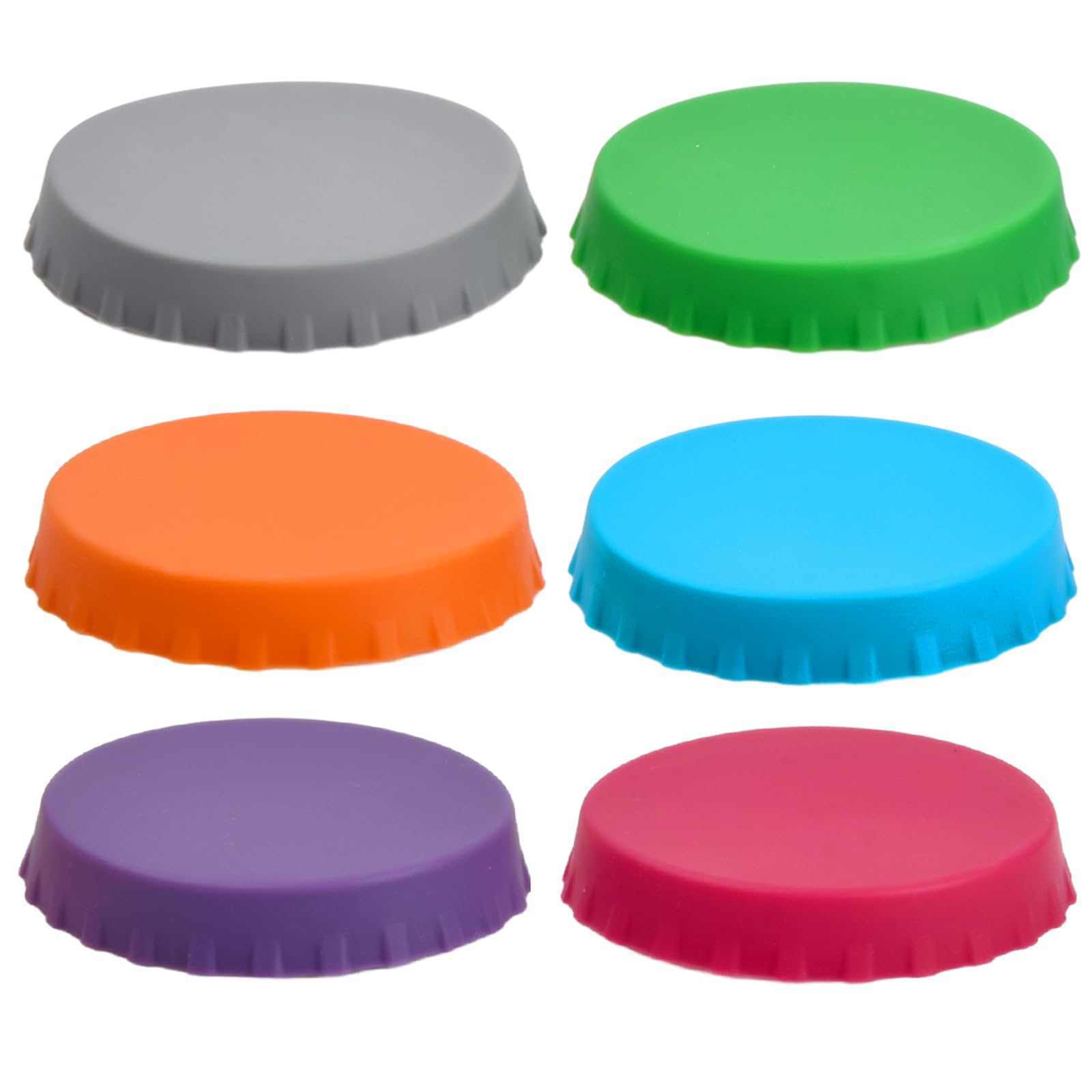 6 Pezzi Tappi Per Lattine, Colorato Tappo Per Lattine, Tappi Per Lattine Bibite, Tappi In Silicone Coperchi Per Lattine Birra Di Bevande Riutilizzabili Per Lattine Di Cola, Birra, Bibite
