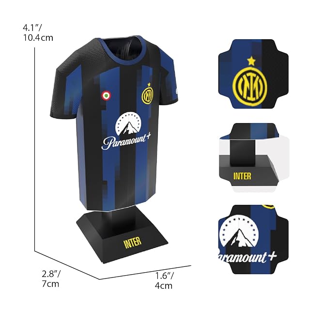 Foto 5 de 6 de Inter - Camiseta Home Jersey 2023-2024 en Miniatura de Aluminio con Funda para ensamblar