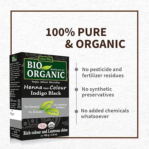Miniatura 19 de Indus Valley Bio - Tinte natural orgánico para el cabello de henna para mujeres, rubio, 3.53 onzas, cobertura de cabello 100% gris y tinte
