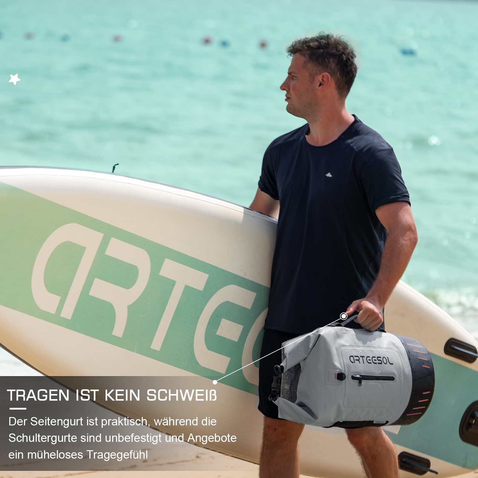 Wasserdichter Rucksack - Dry Bag 20L 30L 40L 45L Wasserfester Rucksack Seesack Wasserdicht für Kajak, Kanu, Camping, Trekking, Wandern, Segeln oder andere Wassersportarten