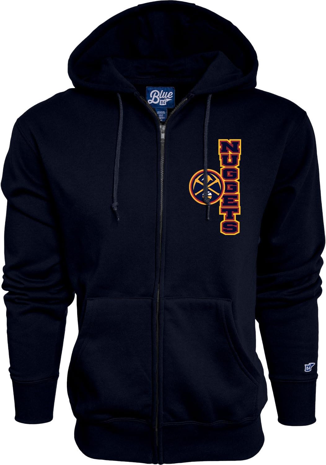 Blue 84 NBA unisex-adult Nba Officially Licensed Full Zip Hooded Sweatshirt Iconic